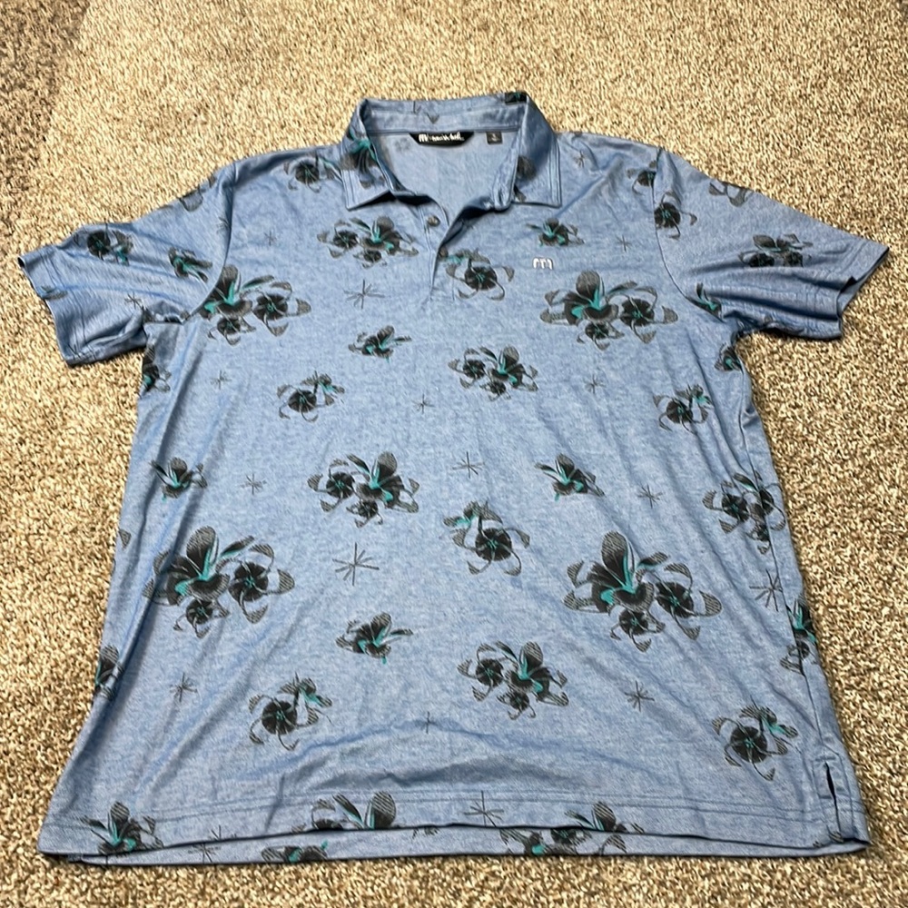 Travis Mathew speed Runner Floral Polo. Size XL. ⛳️